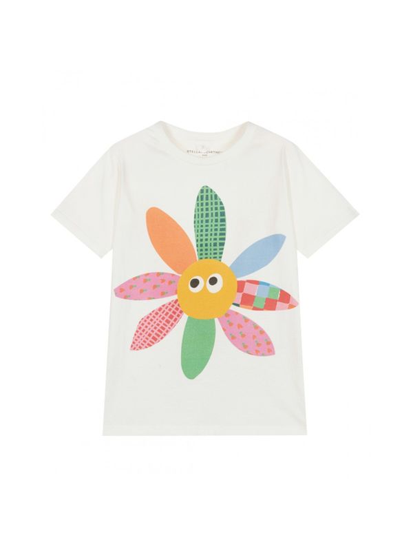 Flower Printing Short-sleeve T-shirt