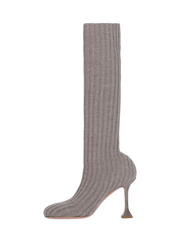 Veneda Knit High Boot Heels