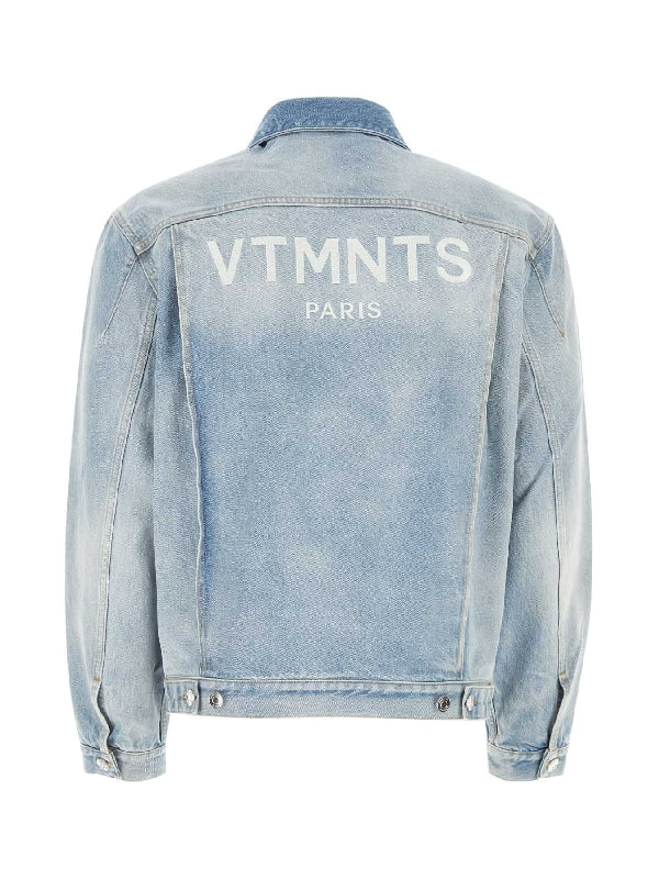 Paris Back Logo Denim Jacket