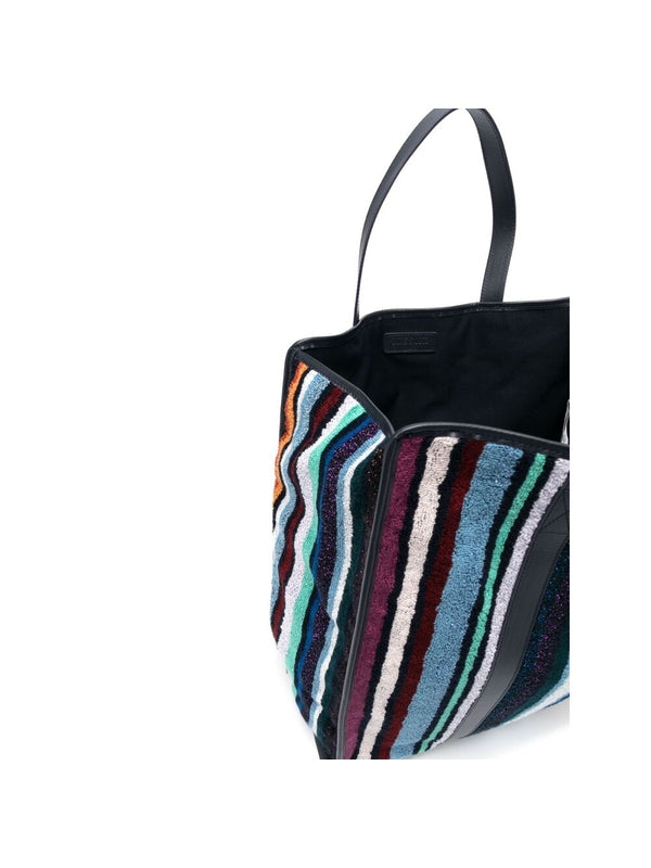 Stripe Cotton Tote Bag