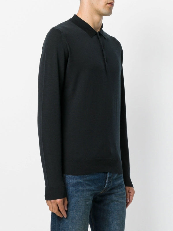 Belper Wool Polo Knit