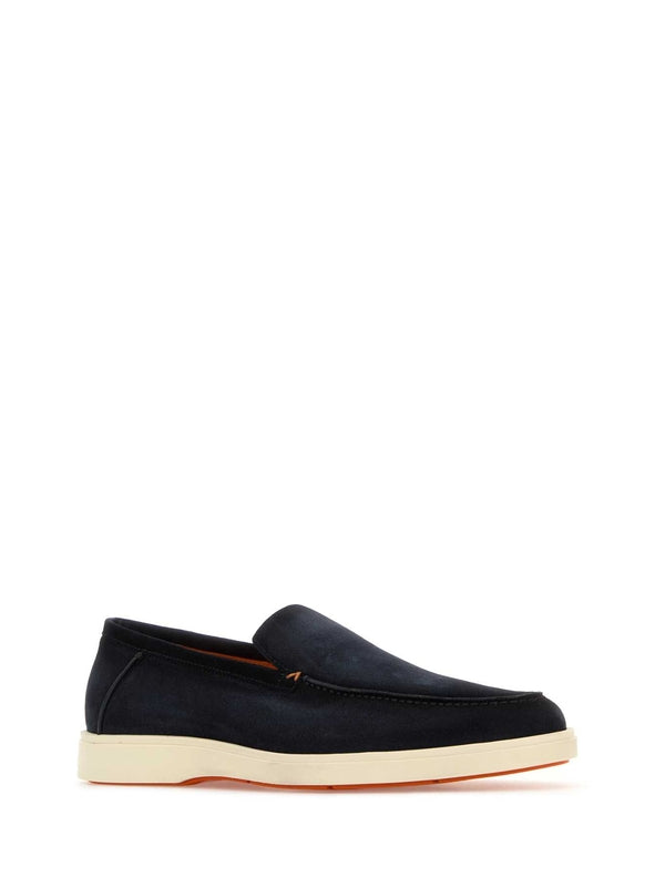 Round Toe Suede Loafers