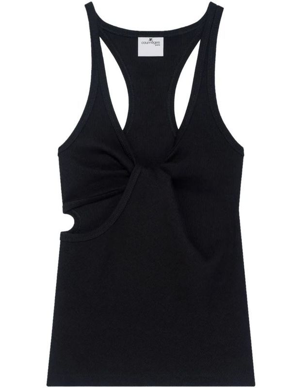 Twist Cutout Sleeveless Top