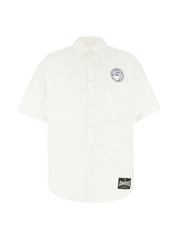 Circle Emblem Logo Short Sleeve Shirt