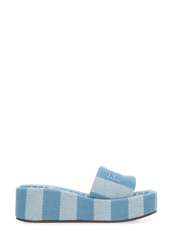 Sunshine Logo Wedge Sandals