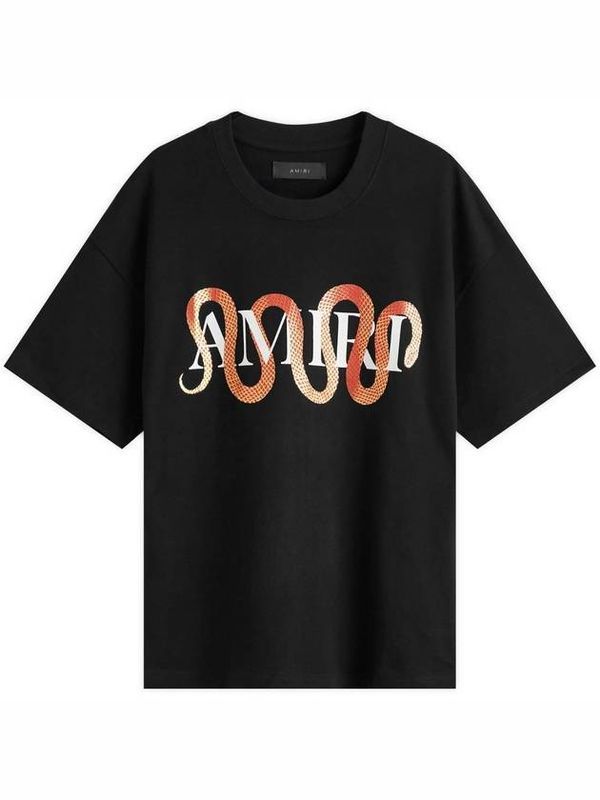 Snake Printing Short Sleeve
  T-Shirt