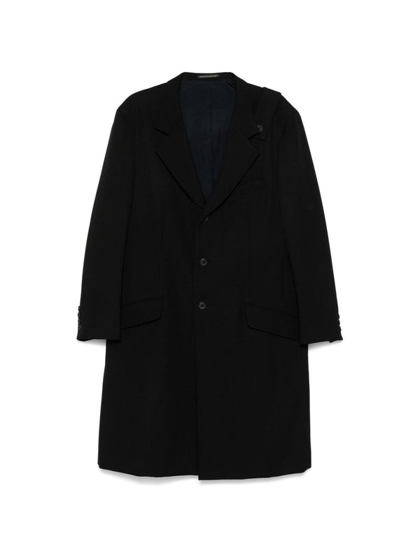 YOHJI YAMAMOTO - Single Breasted Wool Coat - Jente