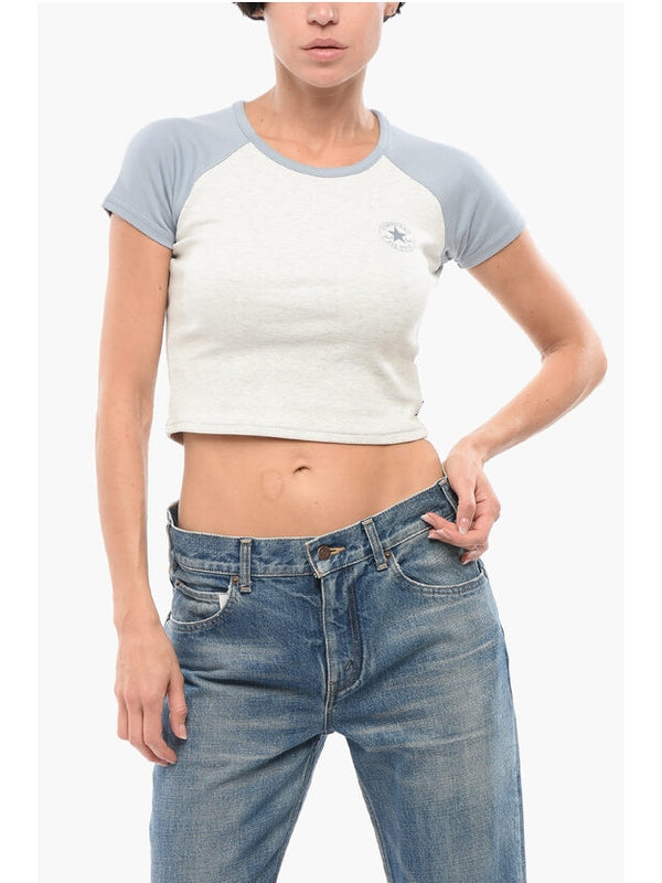 Converse White Skyblue Half Sleeve