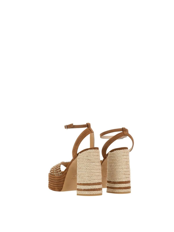 Castañer Brown Wedge Sandals