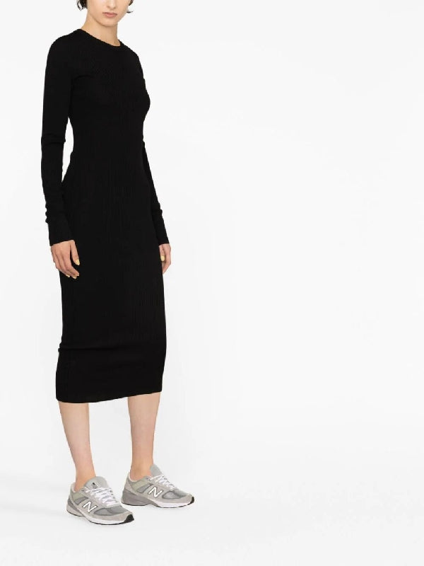 Ribbed Wool Long Dress