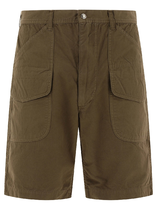 Utility Pocket Cotton Bermuda Shorts