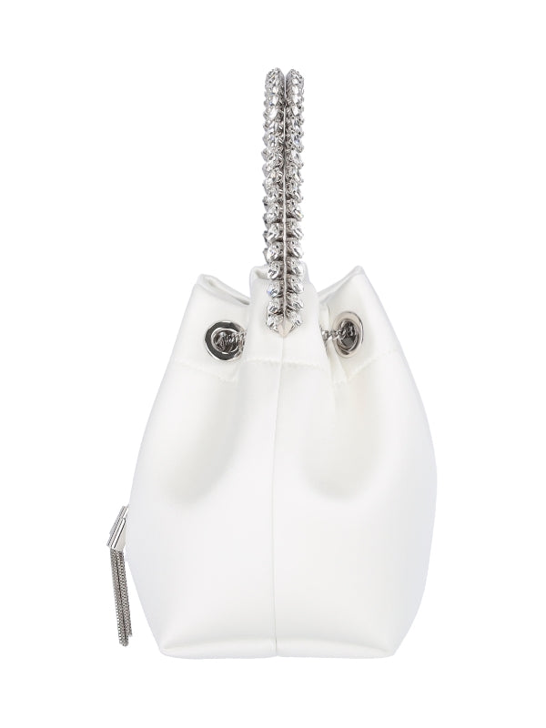 Bon Bon Crystal Satin Bucket Bag