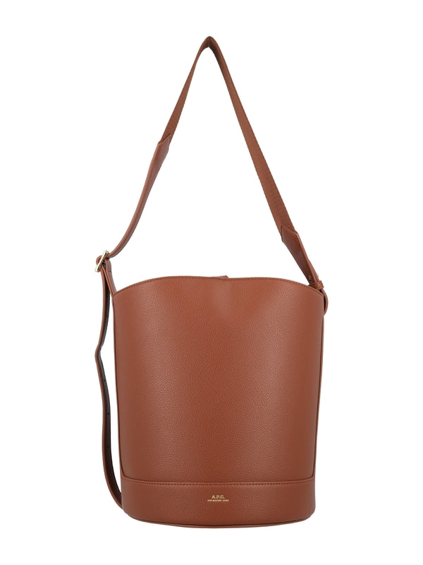 Ana Logo Leather Bucket Bag