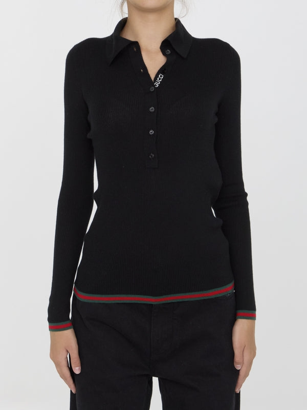 Cashmere Silk Polo Shirt - Jente