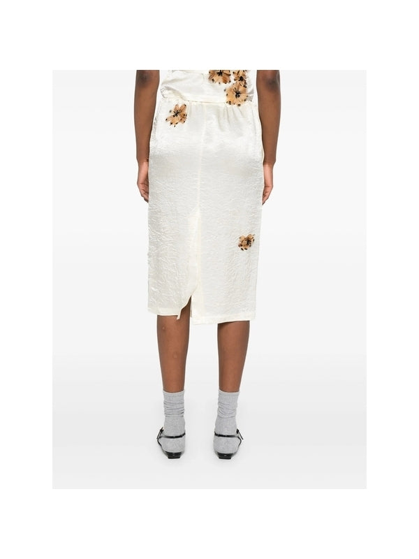 Floral Appliqué Skirt