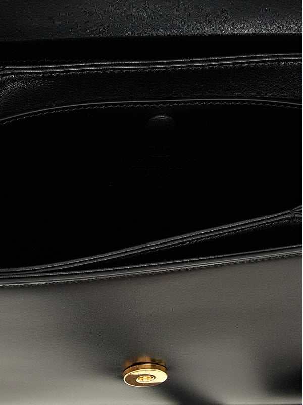 9To5 V Logo
  Detail Leather Crossbody Bag