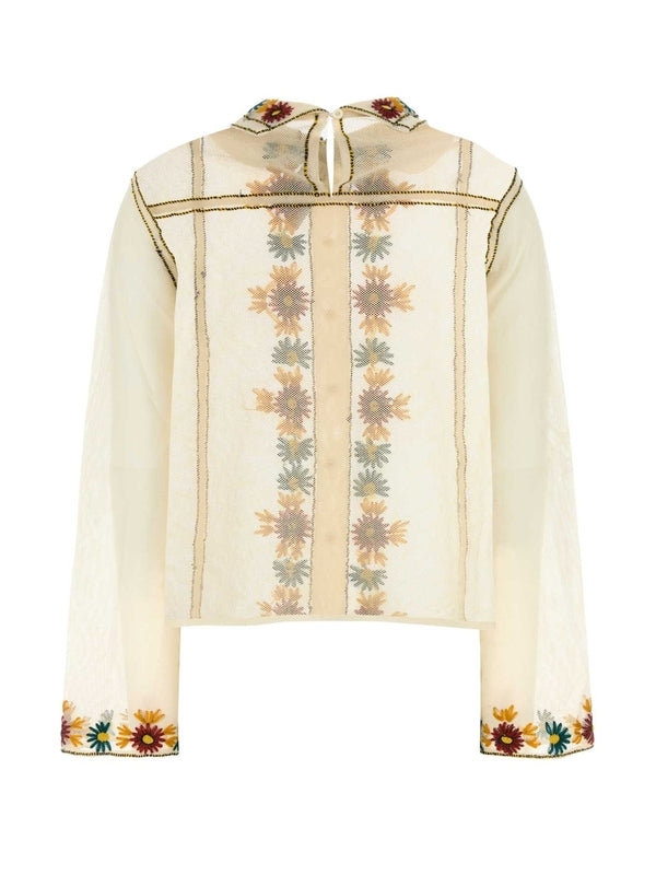 Bode White Shirt & Blouse