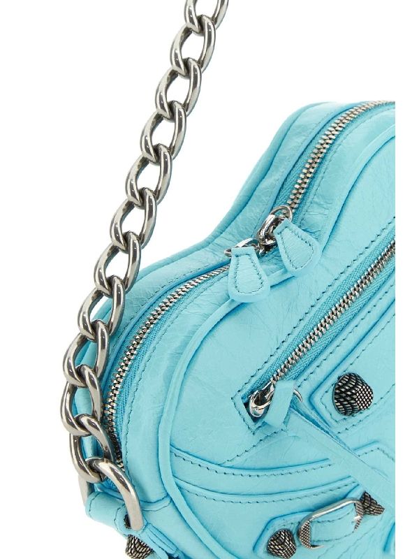 Balenciaga Le Cargo Heart Mini Skyblue Crossbody & Shoulder Bags