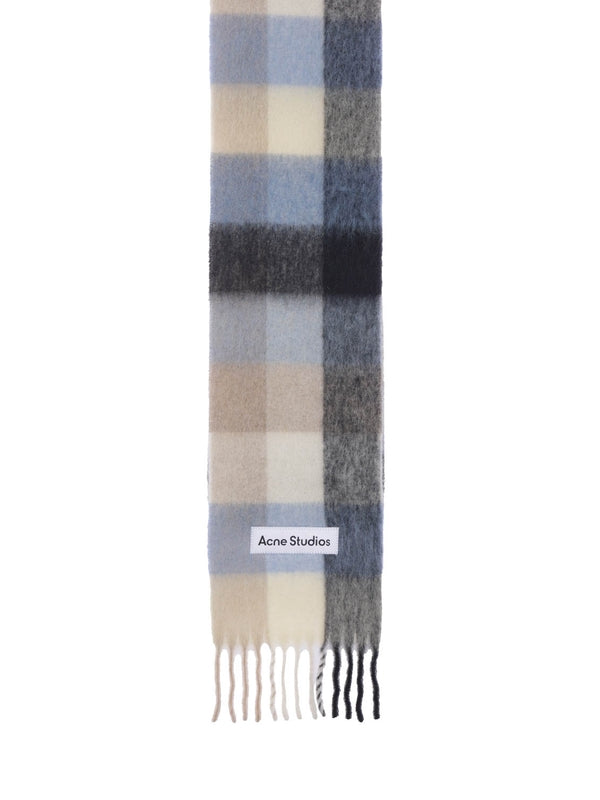 Acne Studios Checked Wool Mufflers