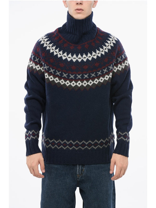 Barbour Navy Knitted