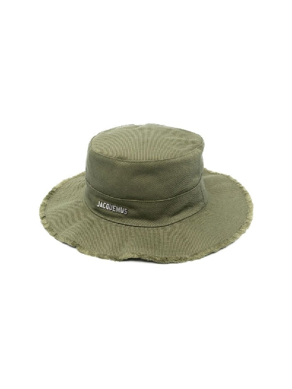 Logo Plaque Cotton Bucket Hat