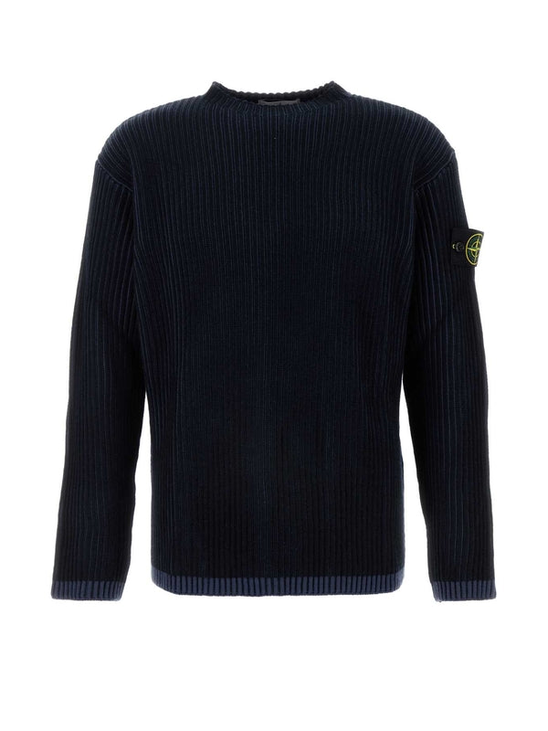 Wappen Patch Ribbed Wool Knit