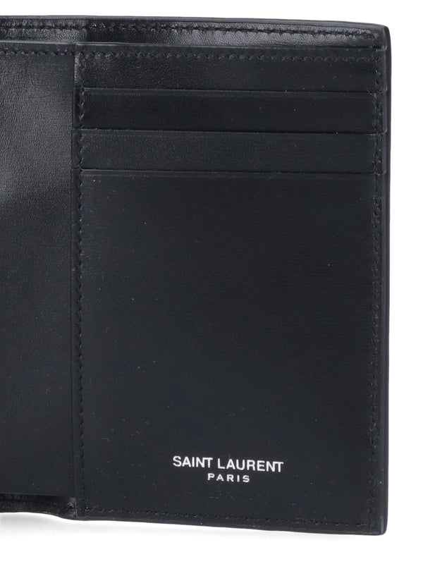 Cassandra Logo Leather Bi-Fold Wallet