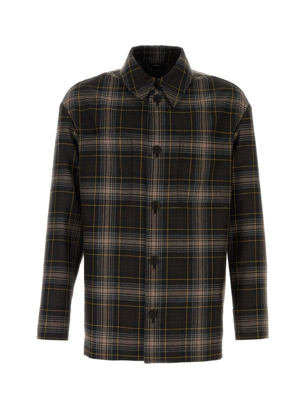 Tartan Check Wool Shirt Jacket