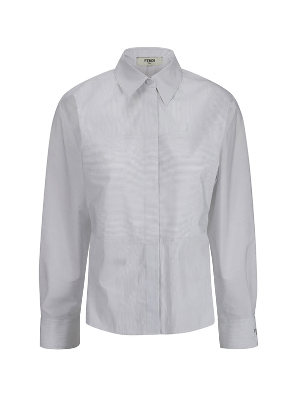 FENDI - Stripe Cotton Shirt - Jente