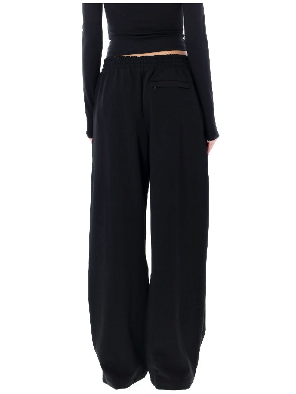 Elastic Waist Wide Pants