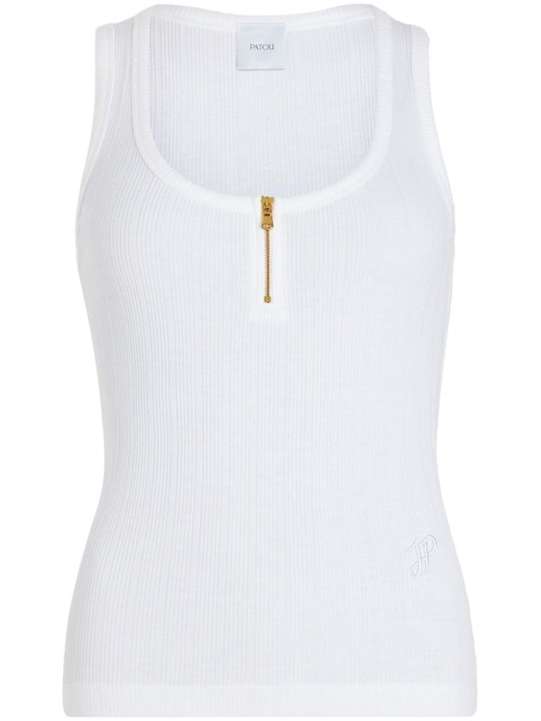 Half Zip Cotton Sleeveless