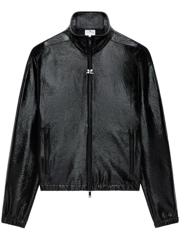 Vinyl Logo Patch Zip-up Jacket