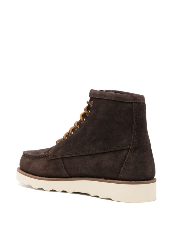 Sebago Brown Lace-Up Boots
