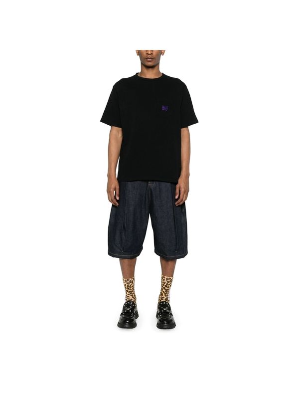 Butterfly Embroidered Short-Sleeve T-Shirt