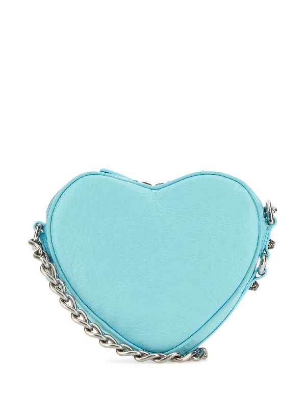 Balenciaga Le Cargo Heart Mini Skyblue Crossbody & Shoulder Bags