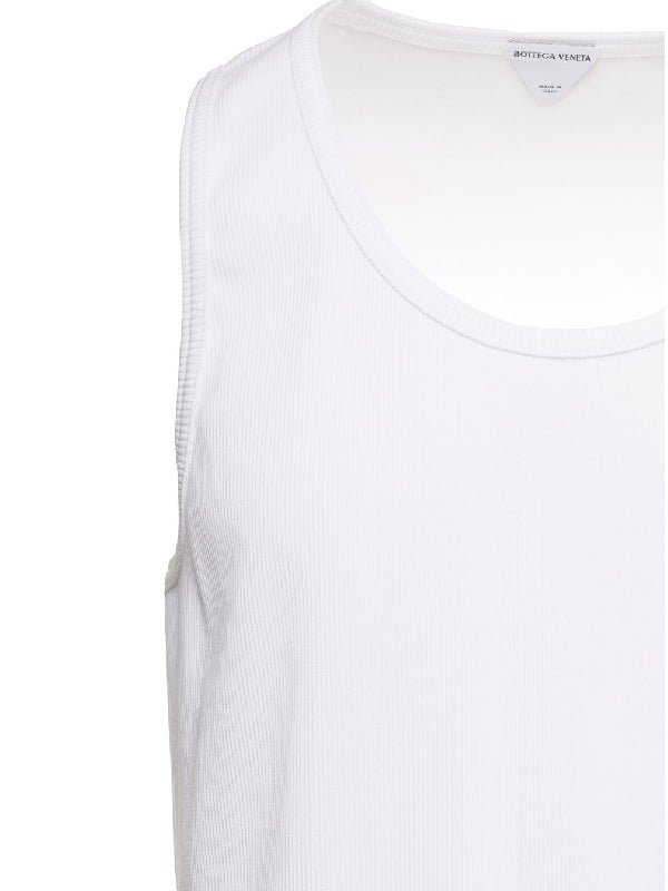 Cotton Blend Rib Tank Top