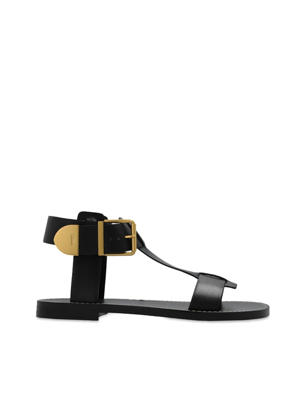 Ankle Strap Leather Sandals