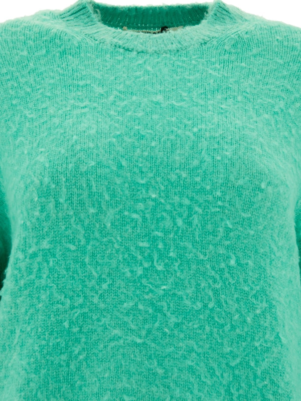 Crew Neck Wool Blend Knit