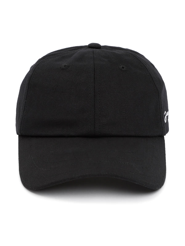 Side Logo Embroidered Cotton Ball Cap