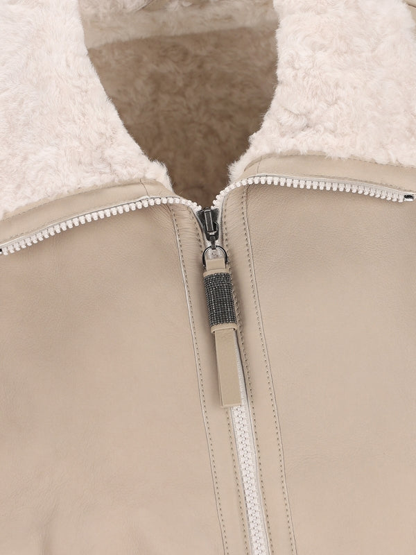 Shearling Vest Jacket - Jente