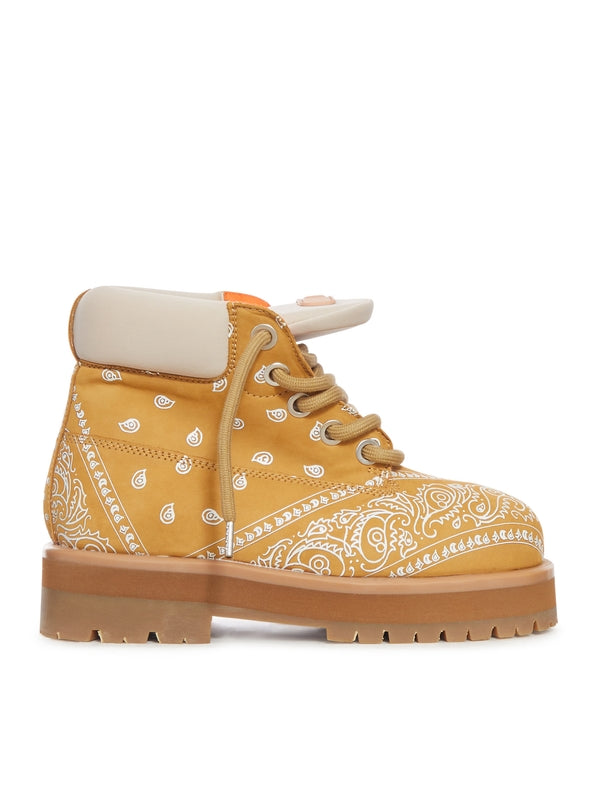 Pdf Channel Yellow Lace-Up Boots