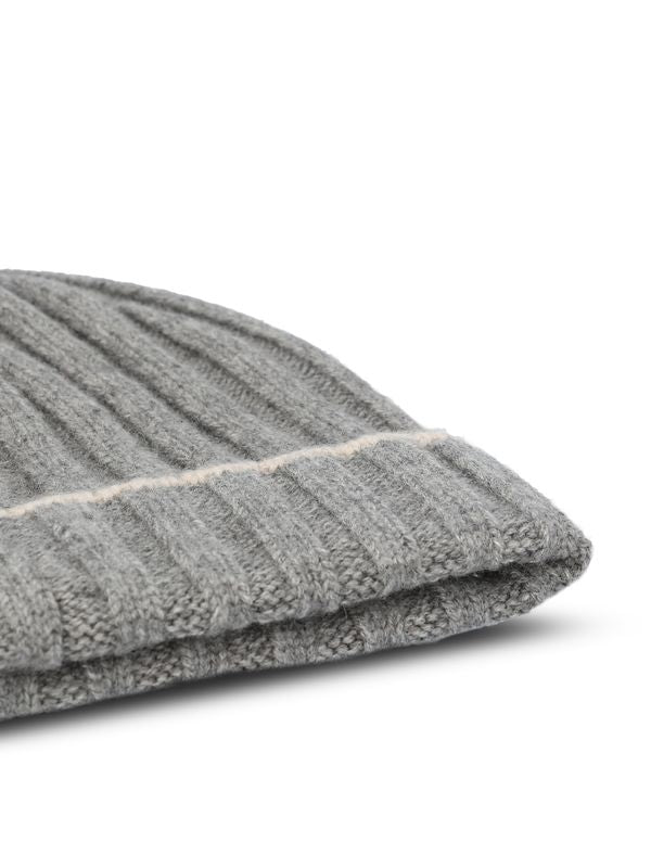 Cashmere Rib Beanie