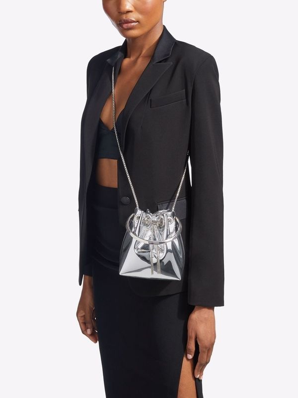 Bon Bon Metallic Bucket Bag