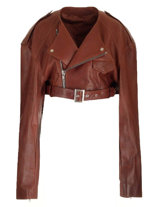 Lambskin Micro Biker Jacket