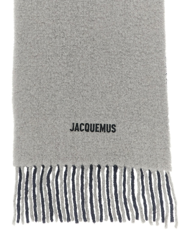Jacquemus Grey Wool Mufflers