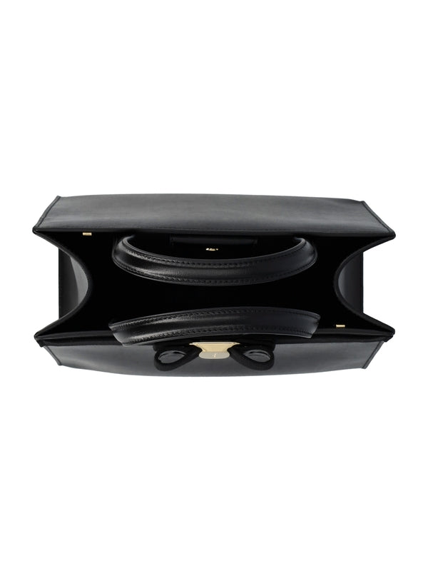 FERRAGAMO - Vara Bow Leather Tote Bag - Jente