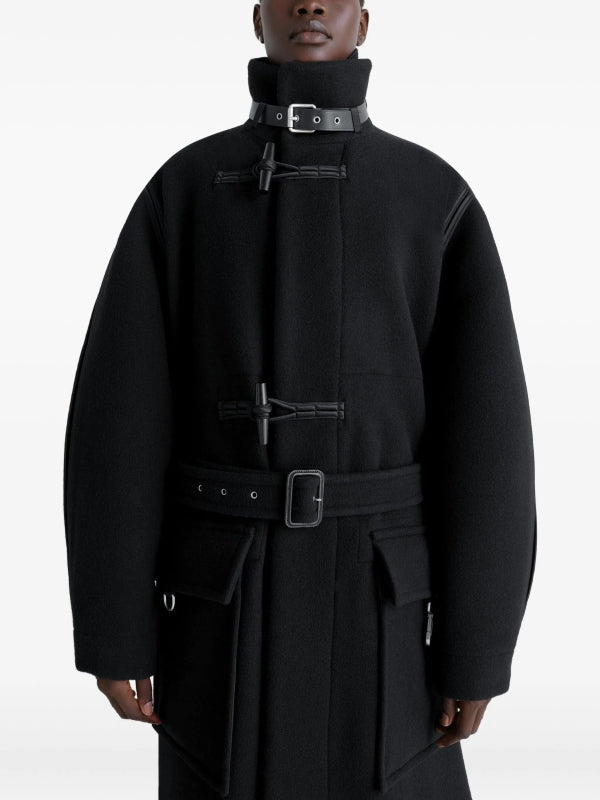 Wool Duffle Wrap Coat