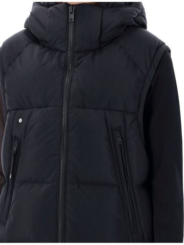 Y-3 - Back Logo Printing Hoodie
  Padding Vest - Jente