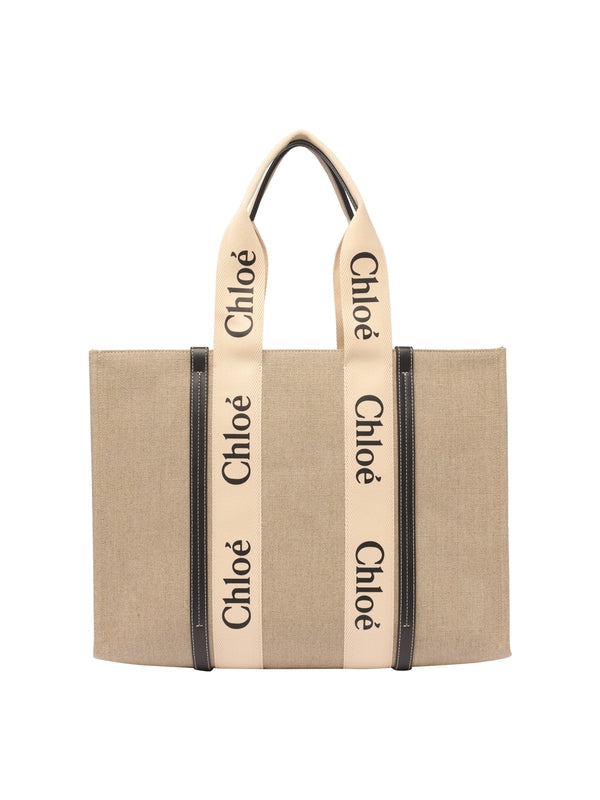 Woody Logo Large Tote Bag