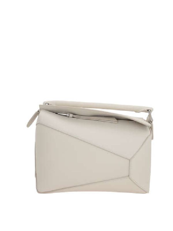 Puzzle Leather Small Tote Bag